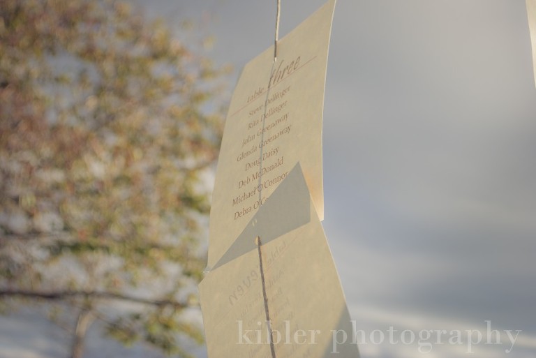 wedding seating chart details