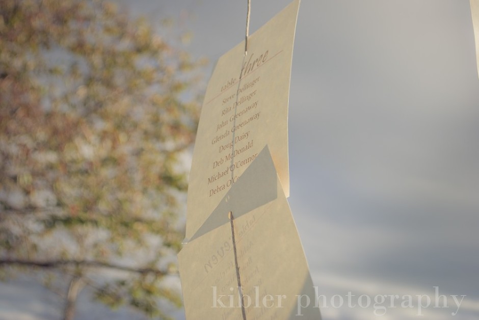 wedding seating chart details