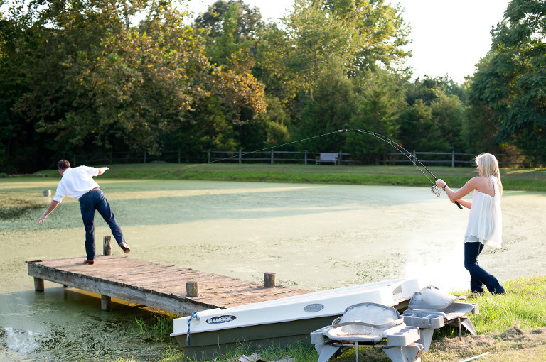 fiancee has been hooked at a fun engagement session in Charlottesville photo