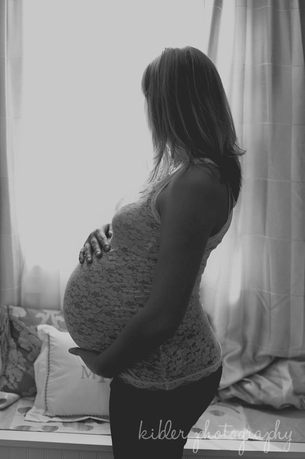 maternity in window light