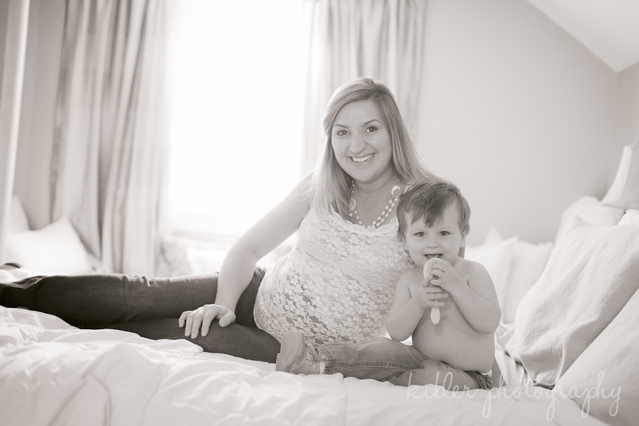 maternity mother and son photo