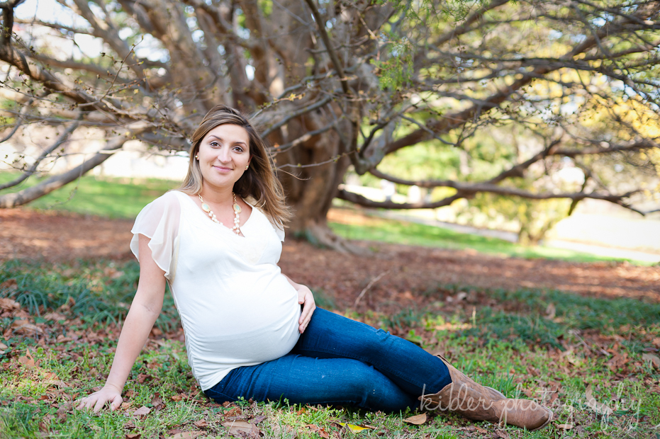Pretty outside maternity photo