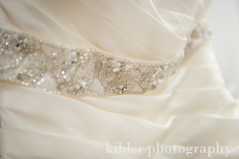 Kristen and Will wedding dress details photo