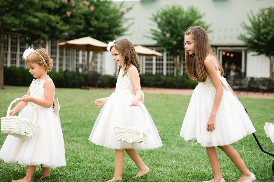 Crozet wedding flower girls