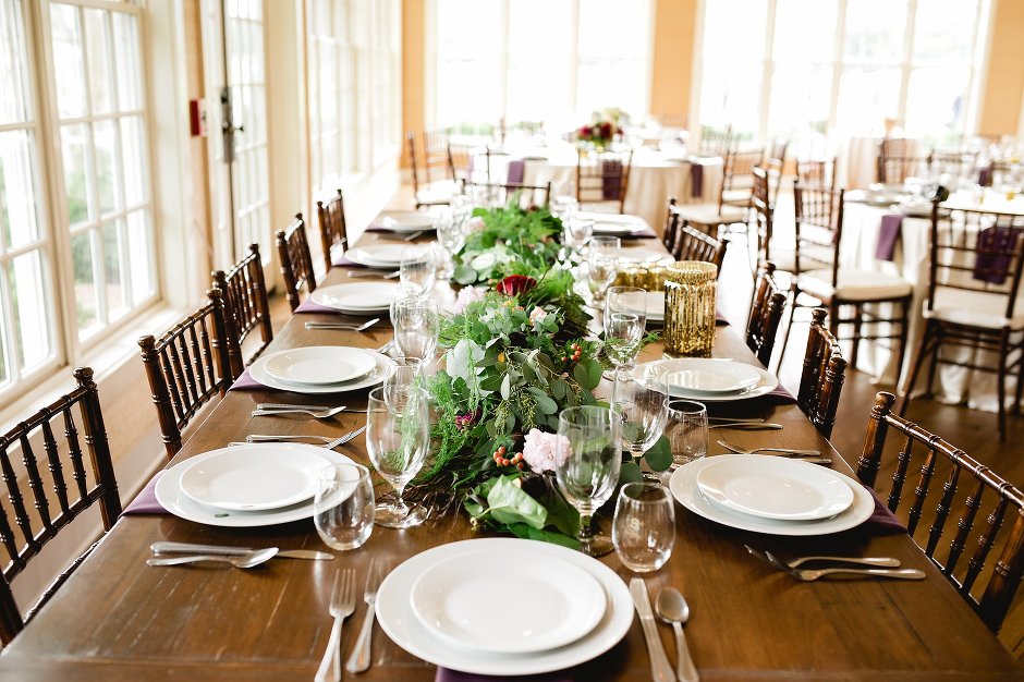 Restoration Hall Wedding Reception table 