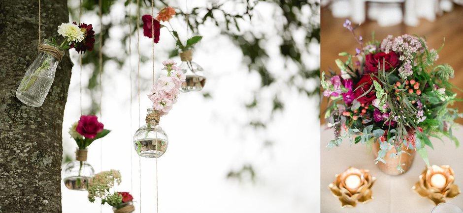 reception details by Restoration Hall Wedding photographer 