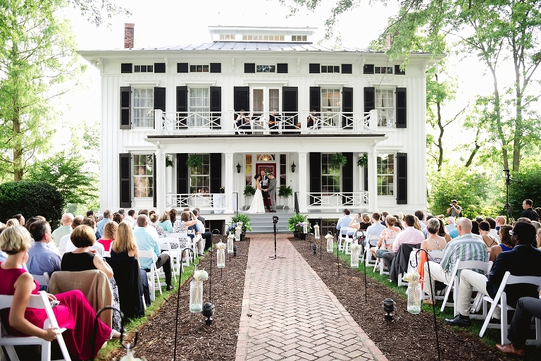 Guildford Farm front porch ceremony