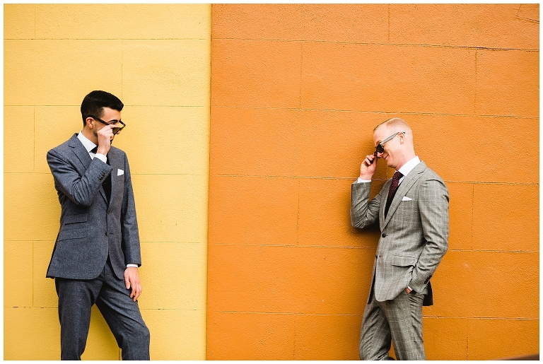 Classy grooms with sunglasses - Charleston SC Wedding