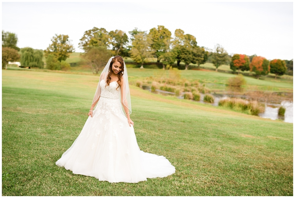 bridal portrait during wedding at Trump Winery