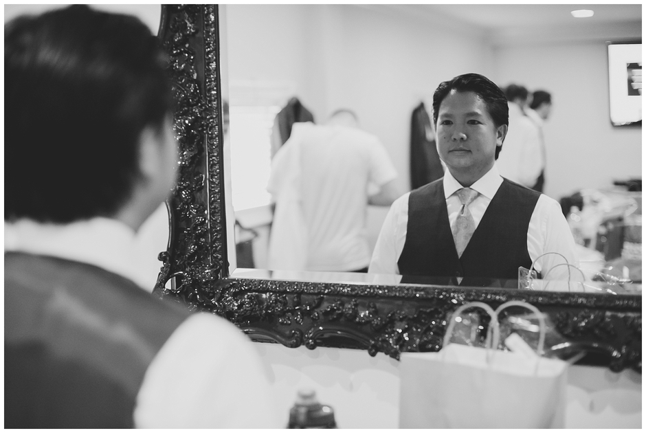 groom getting ready