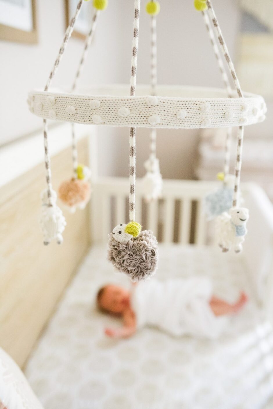 baby mobile sheep