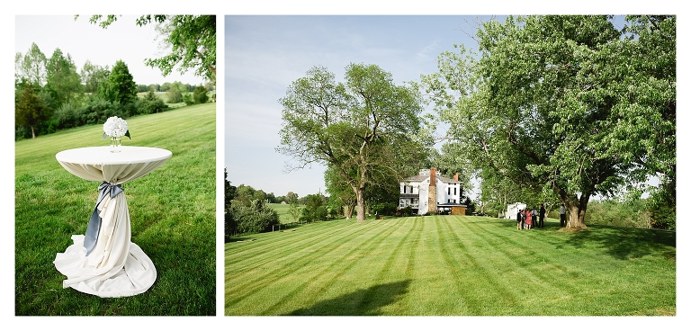 Guildford Farm Wedding cocktail hour location