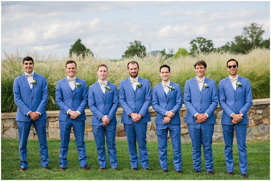 Early mountain groomsmen photo