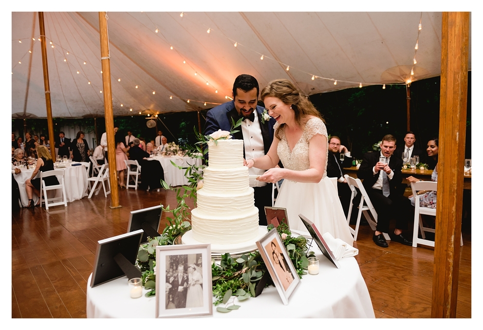 wedding cake cutting 