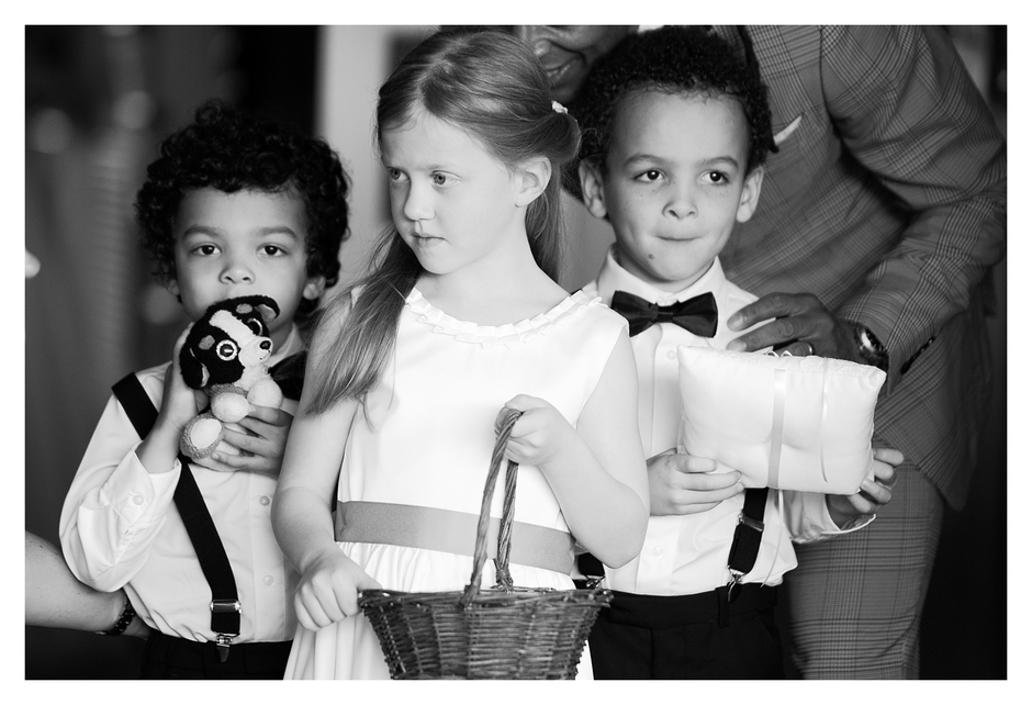 flower girl and ring bearers during clifton inn wedding charlottesville va