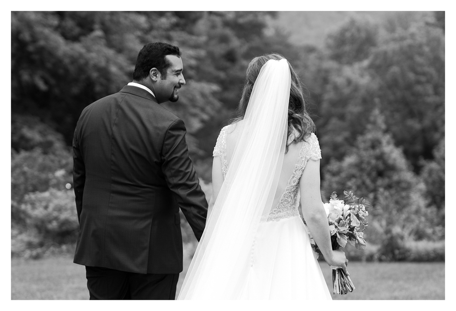 charlottesville bride and groom first moments after their wedding