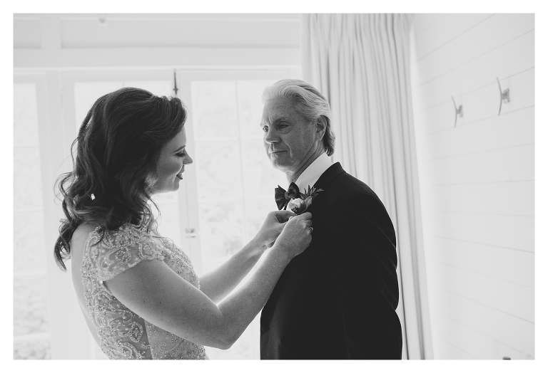father of the bride with daughter at charlottesville wedding 